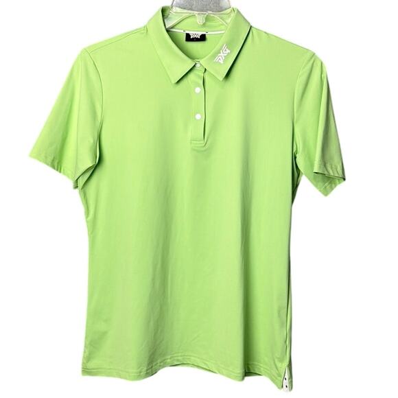 PXG Women's RP Signature Polo Shirt SZ L NWOT Lemon Grass Golf Pickleball Tennis - Picture 3 of 10